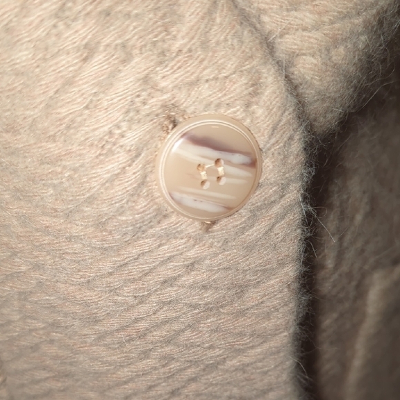 NWT Vintage 1950s Cream Cowl Neck Sweater with Textured Knit - Picture 7 of 8